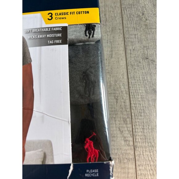 Polo Ralph Lauren Mens 3-Pack‎ Classic Fit Cotton Crew Neck T-Shirts Size L - Picture 5 of 5